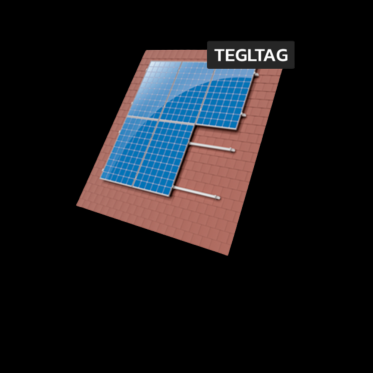 Solcellepakker, komplet sæt Tegl