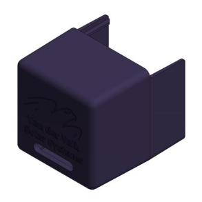 KUNSTSTOF ENDEKAPPE PROFIL SIDE++ SORT