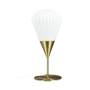 Ballon Bordlampe Opal/Messing - Dyberg Larsen