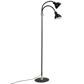 Lilje Golvlampa Svart/Mssing - Dyberg Larsen