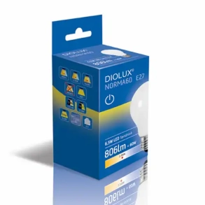 DIOLUX NORMA60 6W 827 E27 806lm p/av
