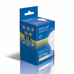 DIOLUX NORMA75 8W 827 E27 1055lm tnd/sluk