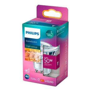 GU10 - Philips SceneSwitch LED Spot - 3 Trins 