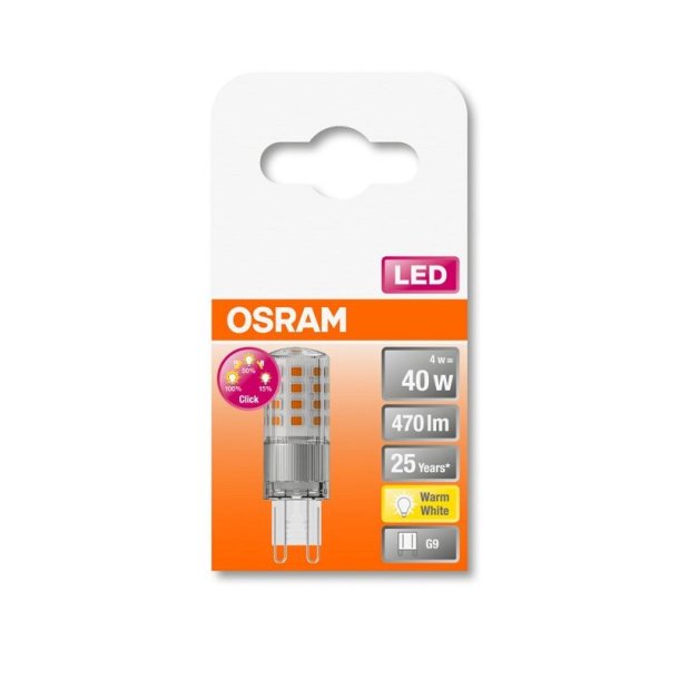 Osram LED G9 4W 3-trins dæmpbar