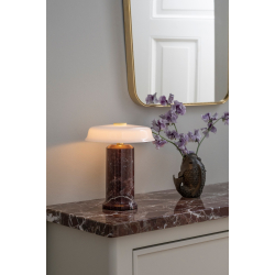 Trip No. 2 Portable Bordlampe, Burgundy/Opal