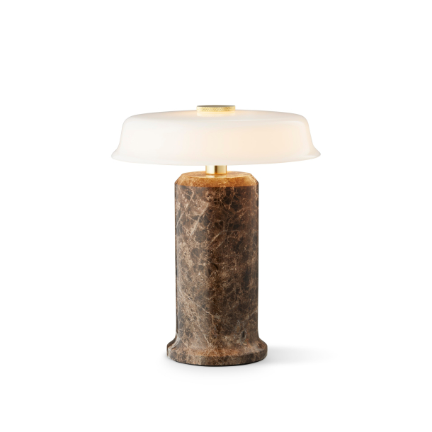 Trip No. 2 Portable Bordlampe, Dark Emperador/Opal