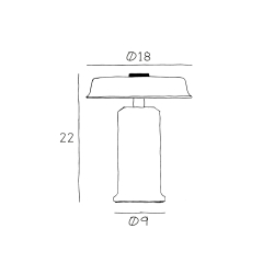 Trip No. 2 Portable Bordlampe, Moss/Amber