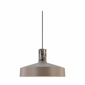 Elvas Lysebrun Marble Pendel - Nordlux