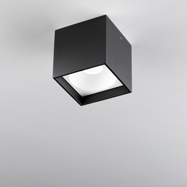 Solo loftlampe Square Sort/Hvid