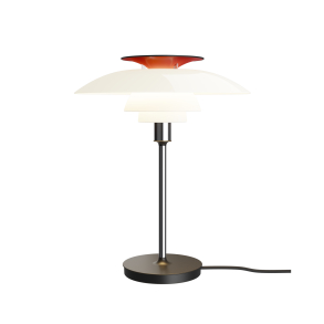 PH80 Bordlampe, Opal Hvid/Krom 