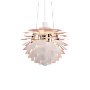 PH Artichoke Anniversary 48 Mat Hvid/ Pale Rose - Louis Poulsen