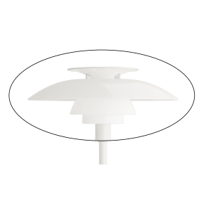  PH80 Bordlampe Sk�rm s�t - Hvid