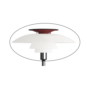 PH80 Bordlampe Sk�rm s�t - Krom