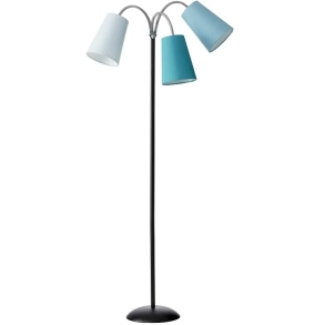Salsa Gulvlampe Sort med bl nuancer skrme - Nielsen Light 